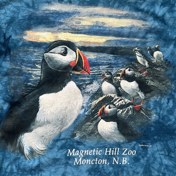 Vintage Quality Goods T-Shirt / Puffin / Tie Dye / Large - Picture 3 of 7